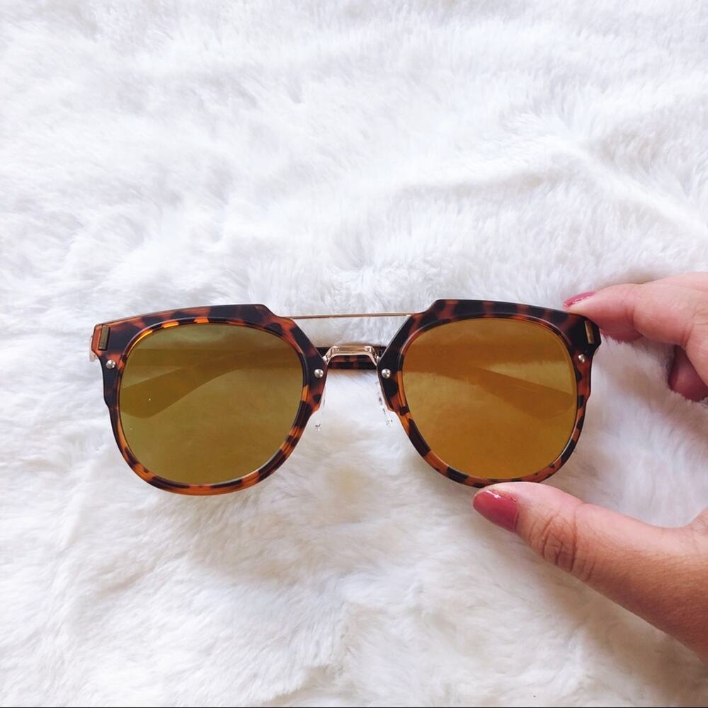 Taylor Tortoise Brown Brow Bar Sunglasses